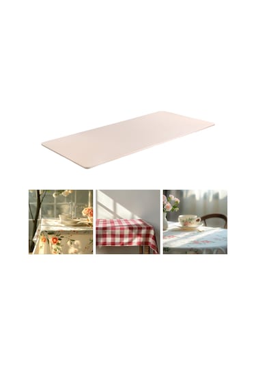 Suntek Esnek Masa Örtüsü Yıkanabilir Patio 4ft Şampanya