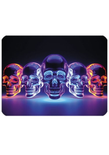 İlyuka 40x30cm Gaming Oyuncu Mousepad Bright Skull Mp204030