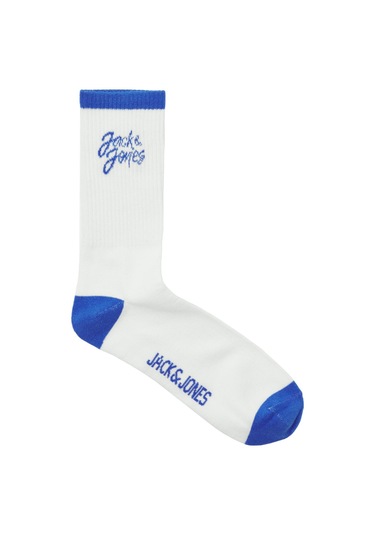 Jack & Jones Erkek Çorap 12252044 Beyaz-saks Beyaz - Saks