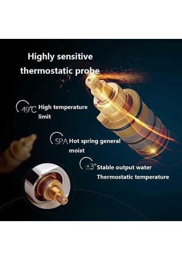 Duş Bataryası İçin Değiştirilebilir Termostatik Kartuşlu Pirinç Tamir Takımı
