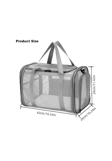 Moveevo Nefes Alabilir Geniş Mesh, Omuz Askılı, Katlanabilir Evcil Hayvan Çantası - Kedi/köpek Seyahat Taşıyıcı