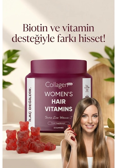 Collagen Forte Gummy Women S Hair Vitamins 60 Tablet