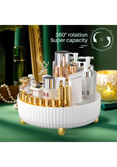 Ximistore9 Pet Malzeme Döner Baharat Rafı, Dürtüye Dayanıklı, Temizliği Kolay, Düşmeyi Engelliyor, Alçılamaz A-büyük-beyaz