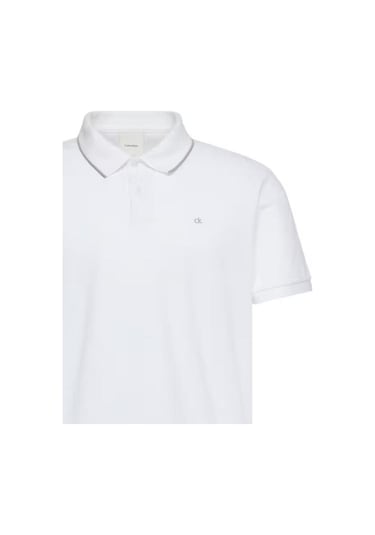 Calvin Klein Ss Refıned Pıque Tıpped Classıc-13536 Beyaz