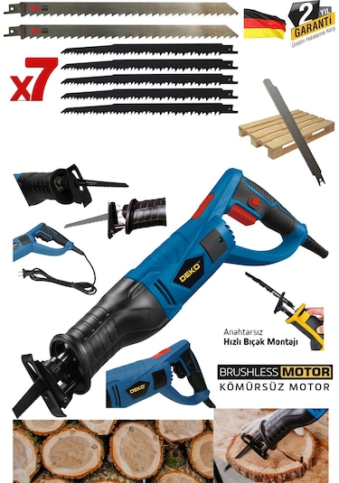 Deko DK5091 4800W Tilki Kuyruğu Testere