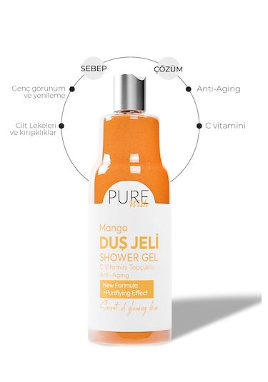 İkili Set: Shea Vanilya Vücut Sütü 250 Ml + C Vit. Mango Duş Jeli 400 Ml Mango