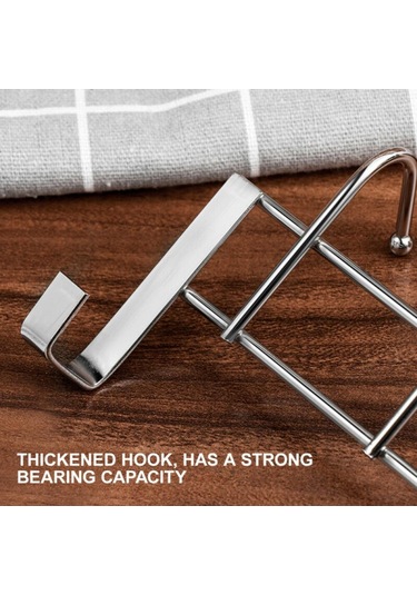 Jms 1 Adet Kapı Üstü Kanca Askı Organizatör Ceket Havlu Bornoz 5 Kanca Çelik
