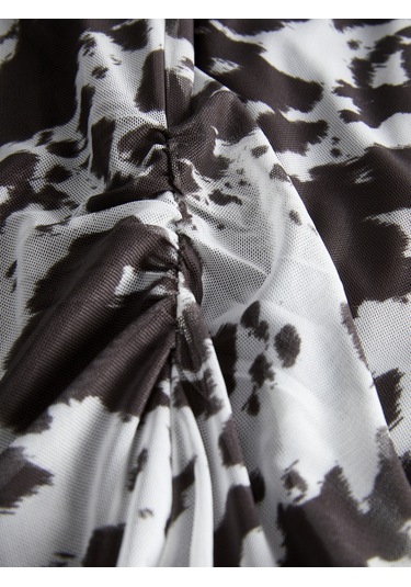 Kadin Kayik Yaka Tisört - Minna - 12280223 Black Coffee