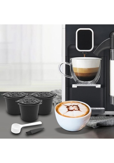 Suntek Yeniden Kullanılabilir Kahve Kapsülleri Ve Stil-b-siyah