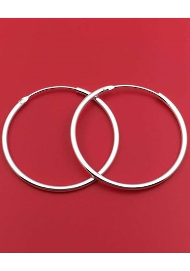 Gümüş Halka Küpe 22 Mm Wsk01
