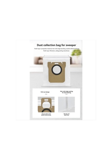 Gildedwill Xiaomi Mijia M40s / Ov31cn Elektrikli Süpürge Parçaları İçin 32 Adet Yedek Parça Yan Fırça Hepa Filtre Paspas Bezi Toz Torbası