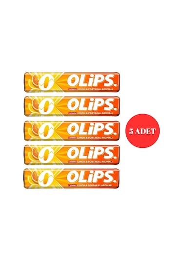 Olips Limon Portakal Aromalı Bonbon Şekerleme 28 G 5 Adet