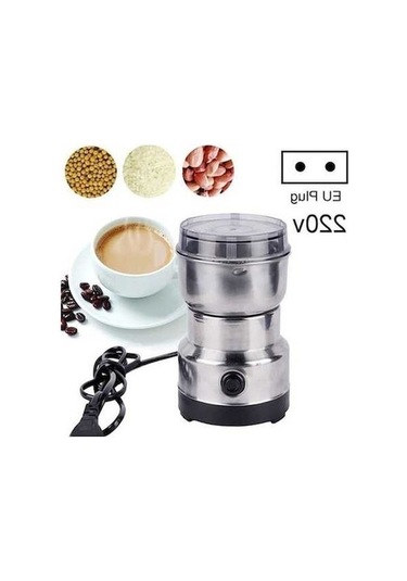 Kahve Değirmeni Paslanmaz Çelik Elektrikli Öğütücü Taşlama Makinesi, Kahve Tarifiyle - 1 Bilgisayar