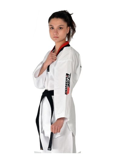 Haşado Pum Yaka Taekwondo Elbisesi Beyaz