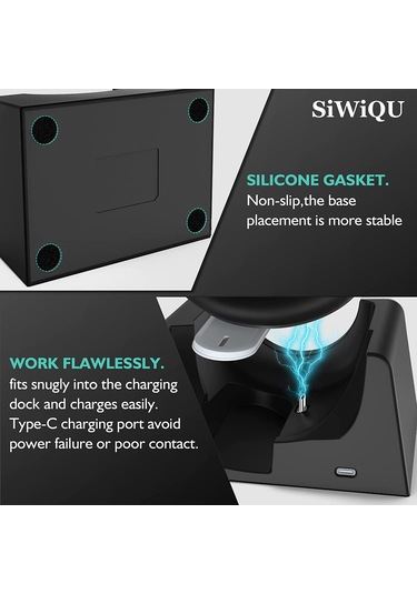 Oculus Quest 2 Vr İçin Şarj Standı Vr Aksesuarları Ana Bilgisayar Depolama Braketi Şarj Standı