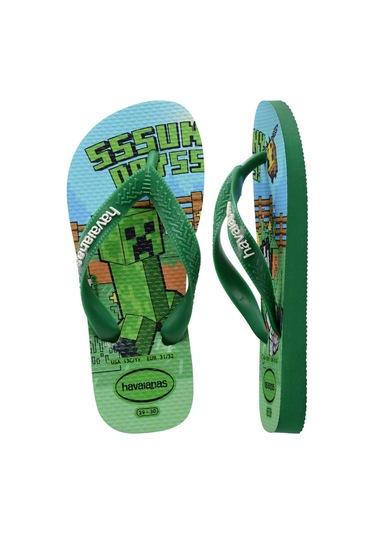 Havaianas Çocuk Minecraft Yeşil Parmak Arası Terlik-14295
