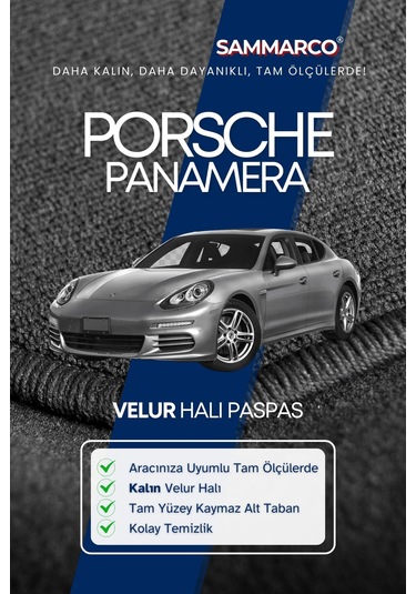 Porsche Panamera 2011 Halı Paspas Velur Paspas Kumaş Paspas Oto Paspas