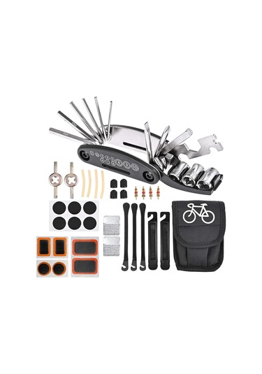Suntek 16 In 1 Çok Fonksiyonlu Bisiklet Tamir Alet Kiti Bisiklet Siyah