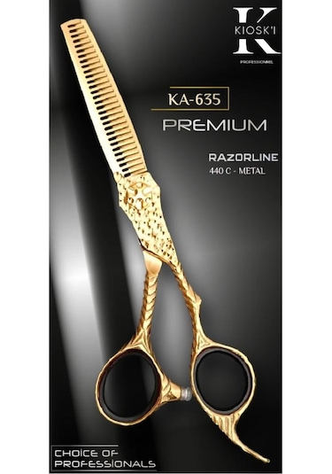 Kioski Profesyonel Premium Lüks Ara Efile Makas 440-c 6 Numara Ka-635