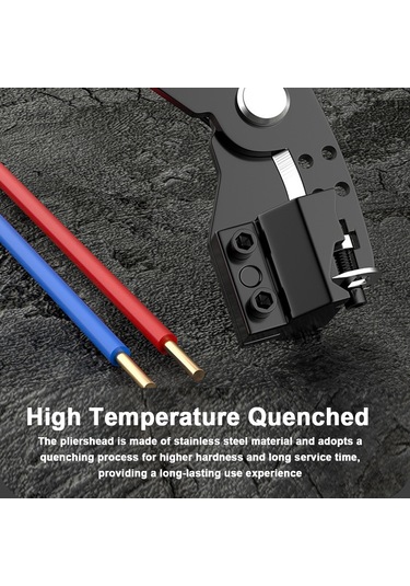 Tenfowee 28 Fonksiyonlu Profesyonel Kablo Soyma Ve Kesme Pensesi - Çok Amaçlı Kablo İşleme Aleti, 40mm Açıklık