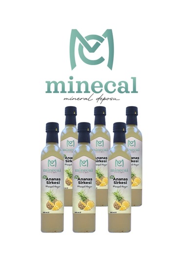 Ananas Sirkesi 6x500 Ml %100 Katkısız Doğal Şekersiz Koruyucu Içermez