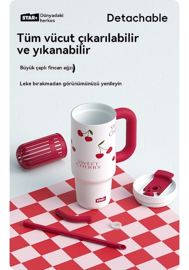 Kız Çocuk Büyük Kapasiteli Termos Bardak-mavi