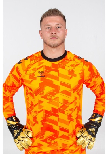 Hummel Line Kaleci Tek Üst Forma Neon Turuncu
