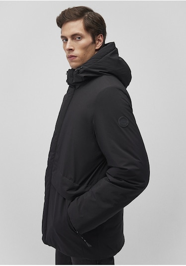 Mavi - Kapüşonlu Siyah Parka 0110443-900 Siyah