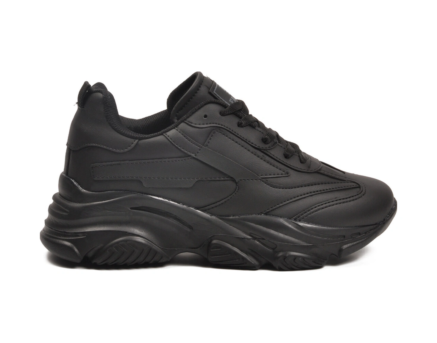 Siyah Bağcıklı Kadın Sneaker Drk171 G Siyah