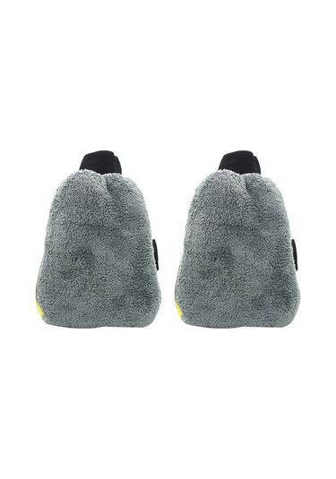 Jeemson Mikrofiber Araba Yıkama Eldiveni, Zımpara Yok Tam Temizlik, Suyu İyi Emici, Kaliteli İşçilik, 2 Adet Sarı-gri Set