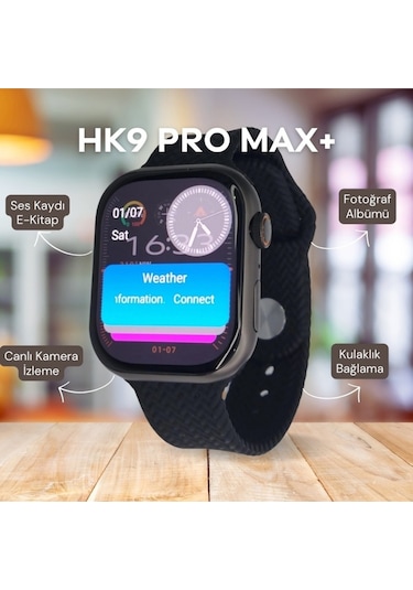 Watch9 Hk9 Pro Max Plus 2024 Fotoğraf Albümü Kulaklık Bağlantısı Upgrade Versiyon 3 Kordon