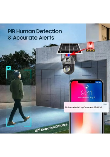 Rose Ahd-30205 Solar Güneş Enerjili 4g Sim Kartlı Kamera