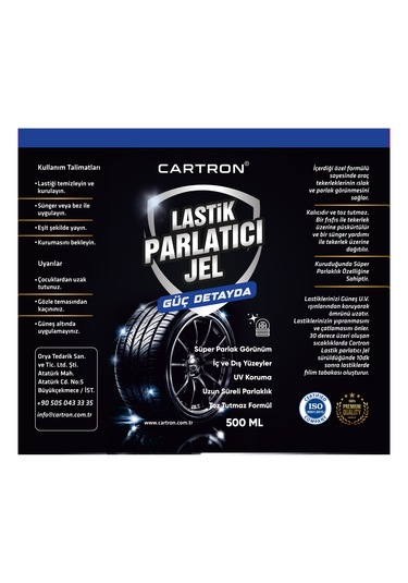 Cartron Lastik Parlatıcı Jel 500 Ml
