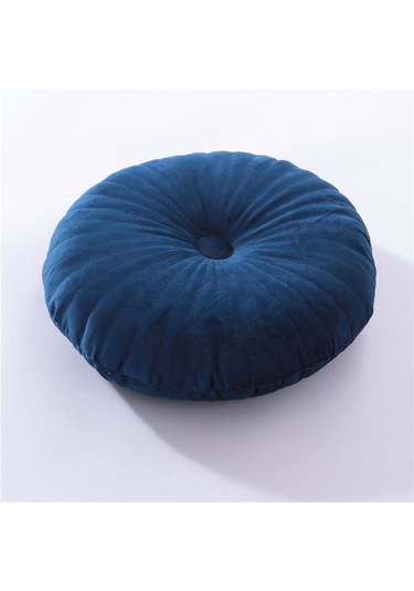 Yuvarlak Puf Atmak Yastık Tatami Yastık Ev Dekoratif Kanepe No.01 Ekru