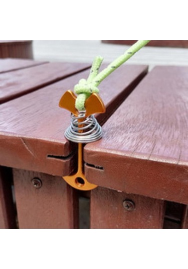 2 Adet Yay Balıksırtı Tırnak Uzatma Kamp Çadırı Tarp Rüzgara Dayanıklı Sabitleme Sistemi Tahta Güverte Şemsiye Tarzı Çadır Kazıkları Altın