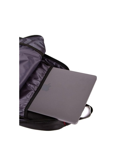 Newish Polo Suya Dayanıklı Unisex Siyah Laptop Notebook Bölmeli Sırt Çantası Okul Seyahat Spor - Unisex Siyah
