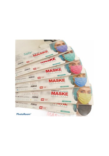 Soly Care Meltblown 3 Katlı Telli Ultrasonic Cerrahi Maske 50Adet