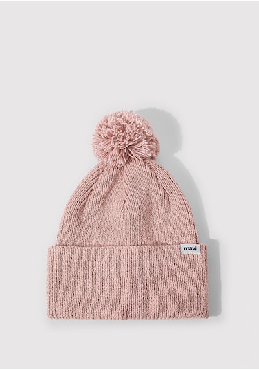 Mavi - Ponponlu Pembe Bere 1912689-71003 Pembe