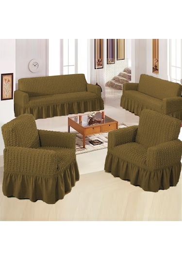 Upmall Bürümcük Koltuk , Çekyat Örtüsü, Kılıfı 3311 Açık Kahve