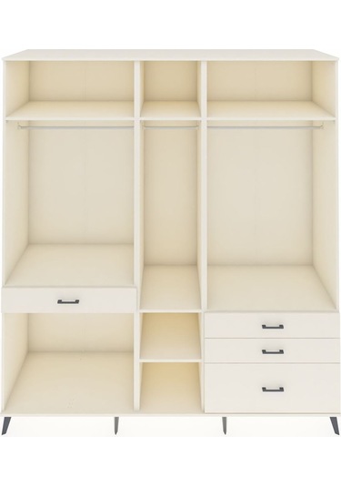 Kronos Dolap 7 Raflı 4 Çekmeceli 3 Askılı 220x59x243 Aytaşı-aytaşı/aytaşı Aytası/aytası