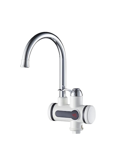 Elektrikli Sıcak Musluk Termal Musluk Ani Su Isıtıcı Musluk Beyaz