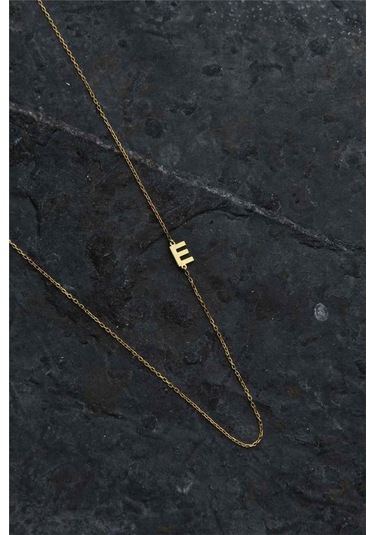 Minamis Silver 925 Ayar Gümüş E Harfi Kadın Köprücük Kolye-2259