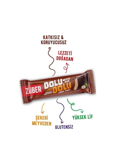 Dolu Dolu Meyve Bar Fındık Ezmeli 30g X 12 Adet