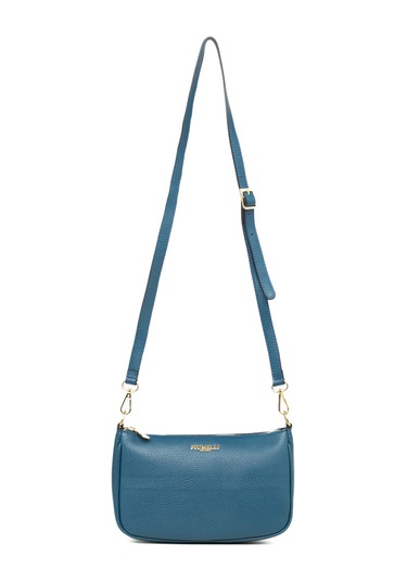 D43 Teal Çapraz Çanta Kadın Nıves Piumelli Milano Bag D43 Teal