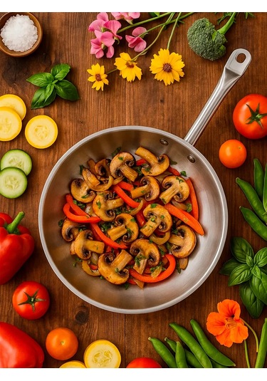 Grett Paslanmaz Çelik Tava 22 Cm 399519900 Gri