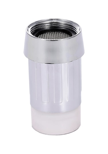 Konesam Su Akışı İle Çalışan Rgb Led Lavabo Musluğu - Sıcaklık Algılama Ve Renkli Işık Efektleri GÜMÜŞ