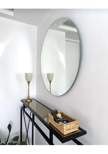 Salon Dekorasyon Aynası Gümüş