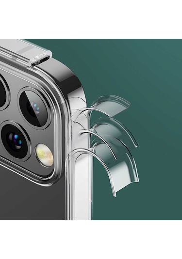 Benks Apple Uyumlu iPhone 12 Pro Max Kılıf Benks Transparent Kapak ZORE-218676
