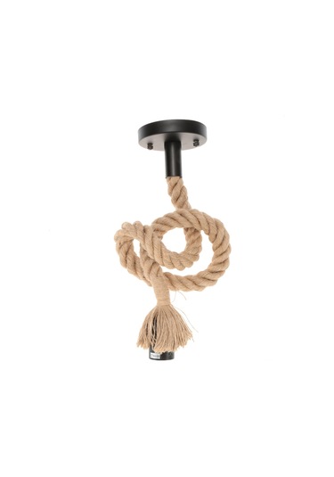 Tenfowee Lixada Retro Kenevir İp Avize, 50cm E26/e27, Ampulsüz, Dekoratif Ve Pratik Işıklandırma Çok Renkli