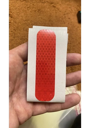 Kriart Kırmızı Araç Kapı Yansıtıcı Çıkartmaları 236937351